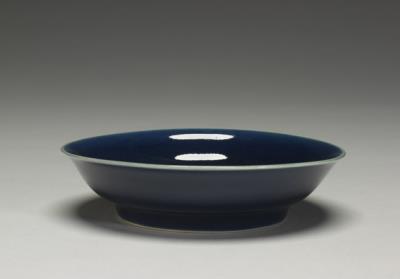 图片[2]-Dish with cobalt blue glaze, Hsuan-te reign (1426-1435), Ming dynasty-China Archive